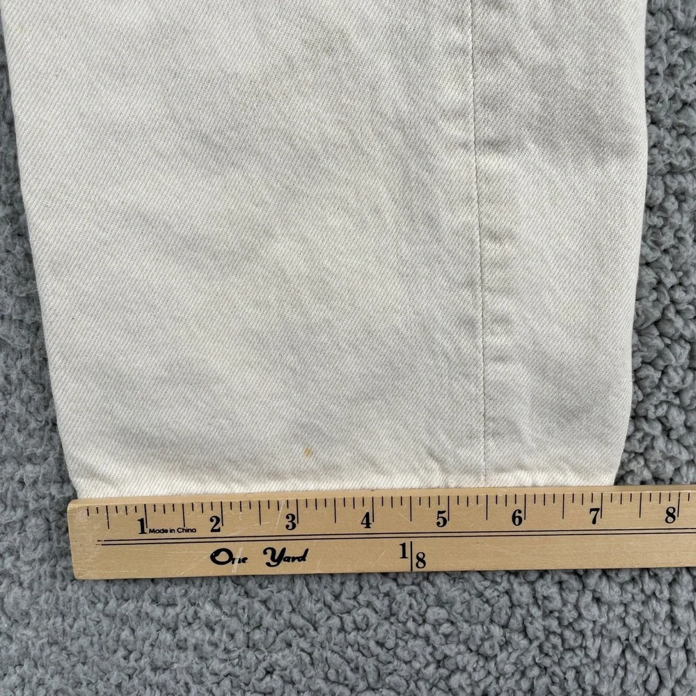 J.Crew Jeans Mens 32x30 Off-White 770 Straight Fit Made in USA 100% Cotton